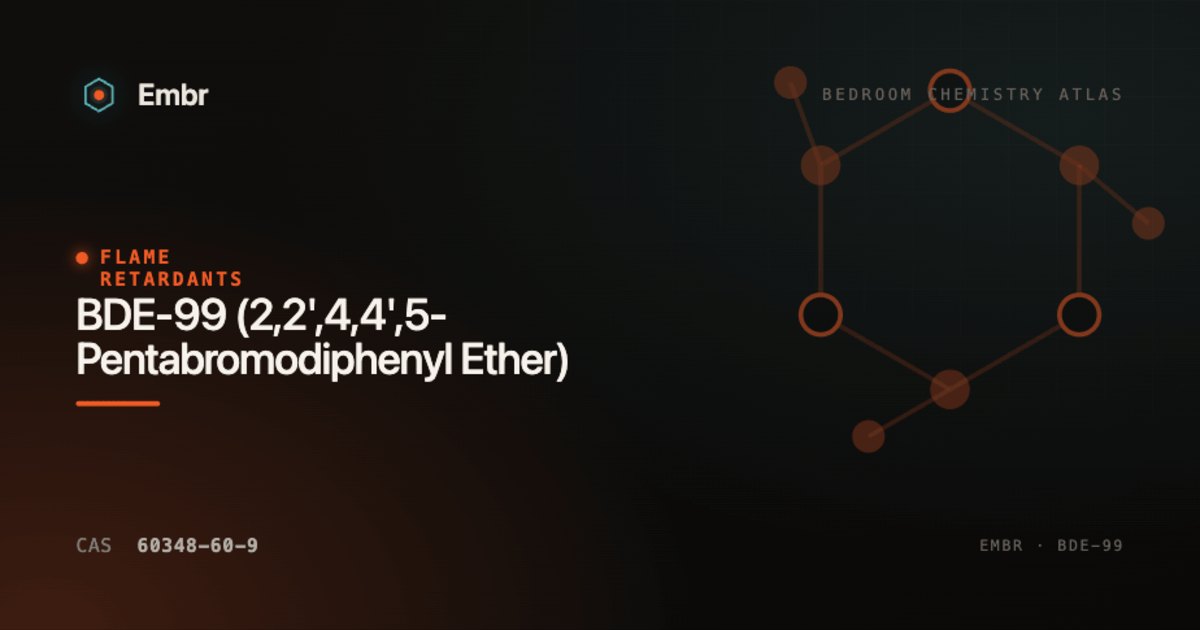 BDE-99 (2,2',4,4',5-Pentabromodiphenyl Ether) — Embr Bedroom Chemistry Atlas
