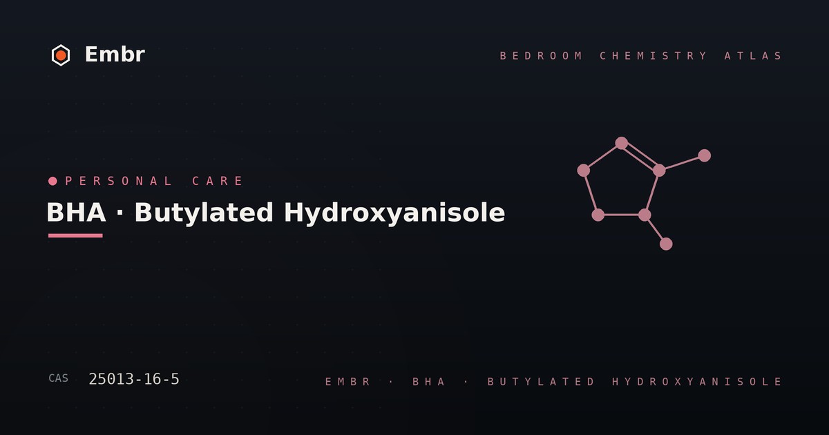 BHA (butylated hydroxyanisole) — Embr Bedroom Chemistry Atlas