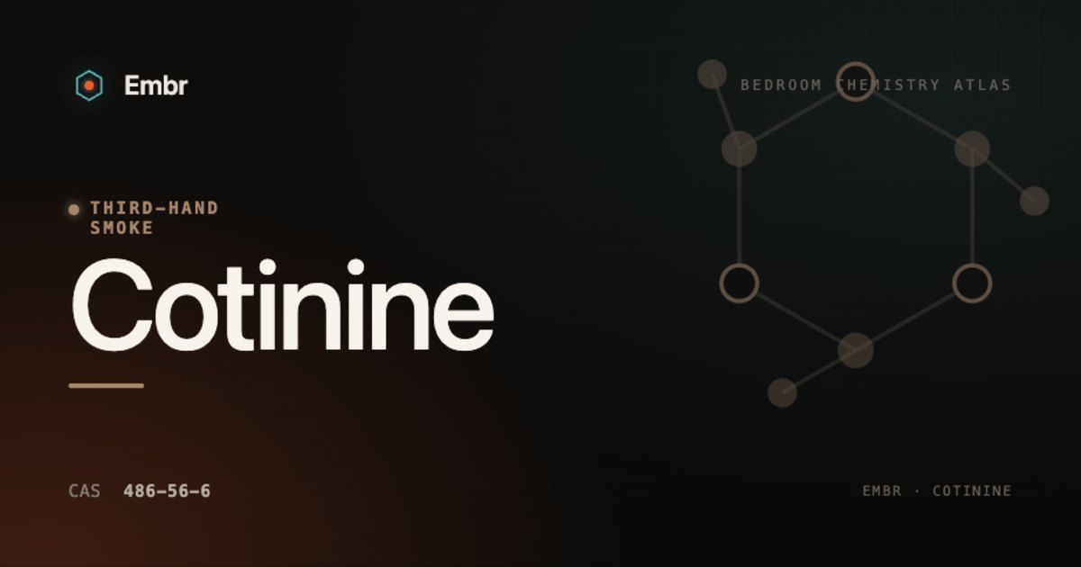Cotinine — Embr Bedroom Chemistry Atlas