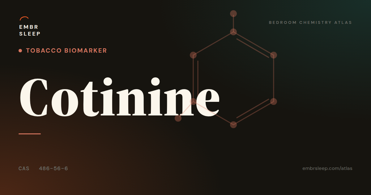 Cotinine in the Bedroom — Embr Sleep Bedroom Chemistry Atlas