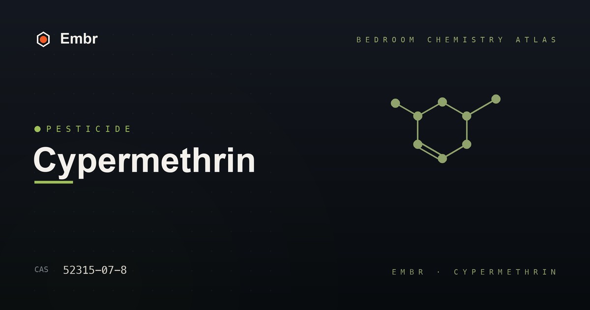 Cypermethrin — Embr Bedroom Chemistry Atlas