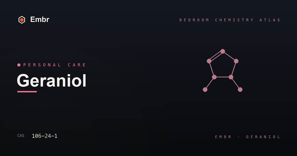 Geraniol — Embr Bedroom Chemistry Atlas