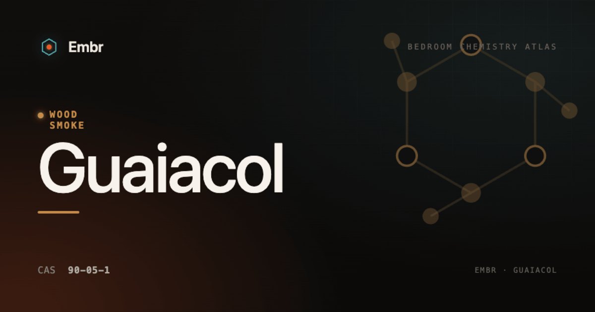 Guaiacol — Embr Bedroom Chemistry Atlas