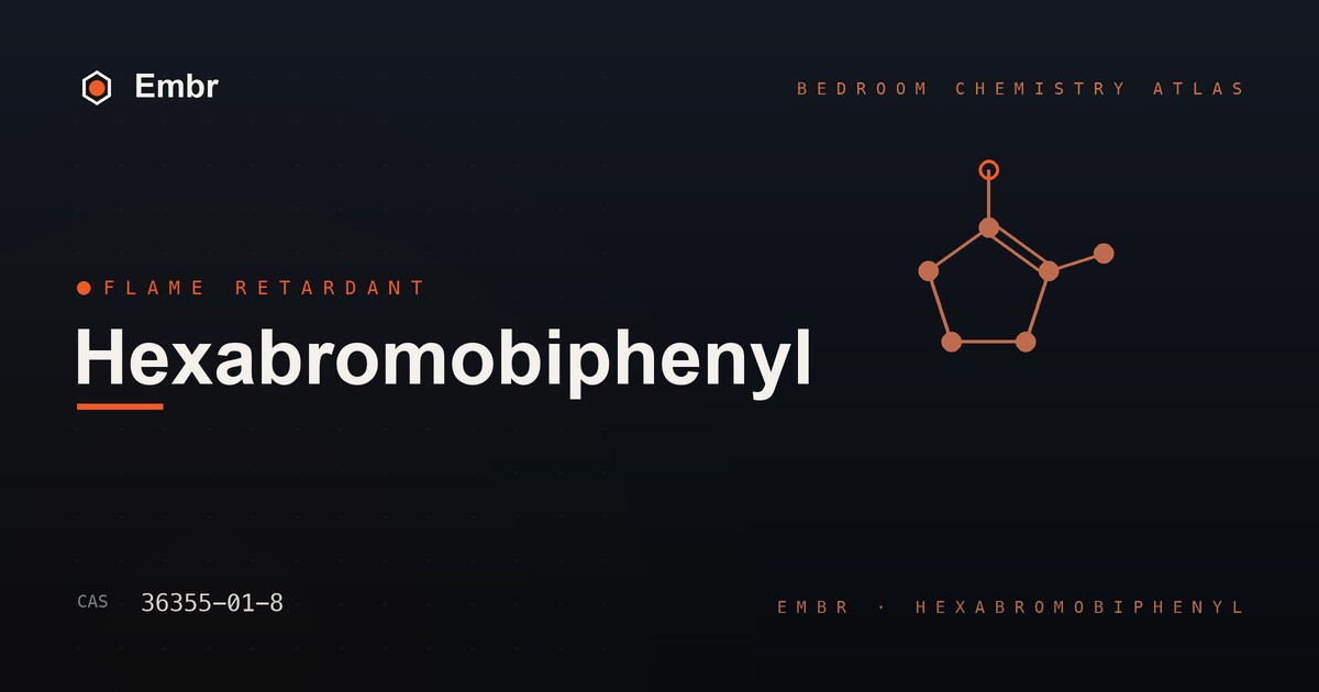 Hexabromobiphenyl brominated flame retardant — Embr Bedroom Chemistry Atlas