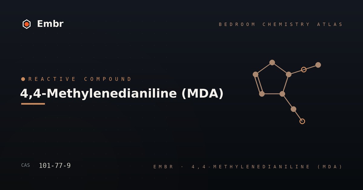 MDA 4,4-methylenedianiline — Embr Bedroom Chemistry Atlas