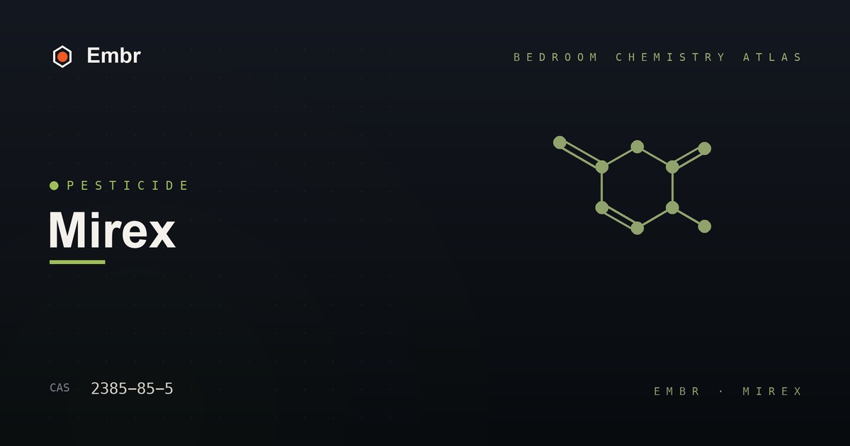 Mirex — Embr Bedroom Chemistry Atlas
