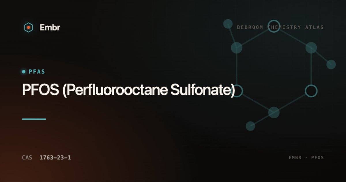 PFOS (Perfluorooctane Sulfonate) — Embr Bedroom Chemistry Atlas