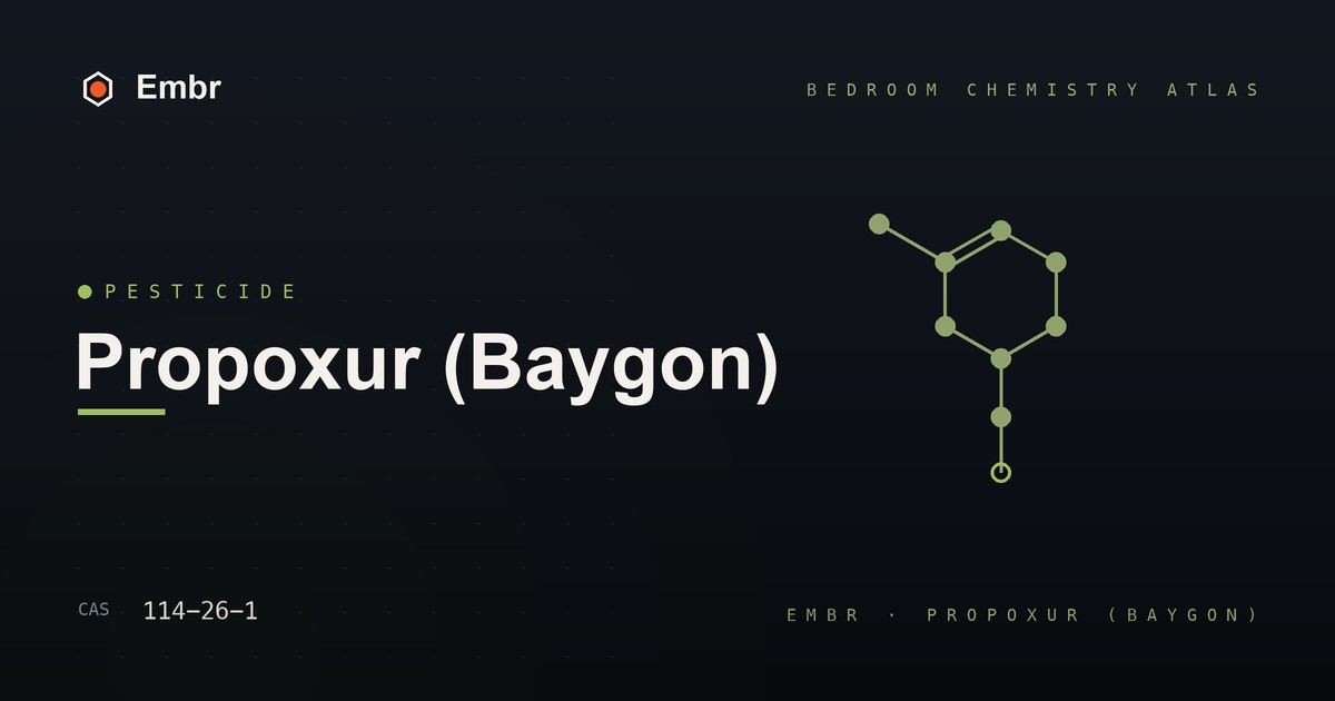 Propoxur — Embr Bedroom Chemistry Atlas