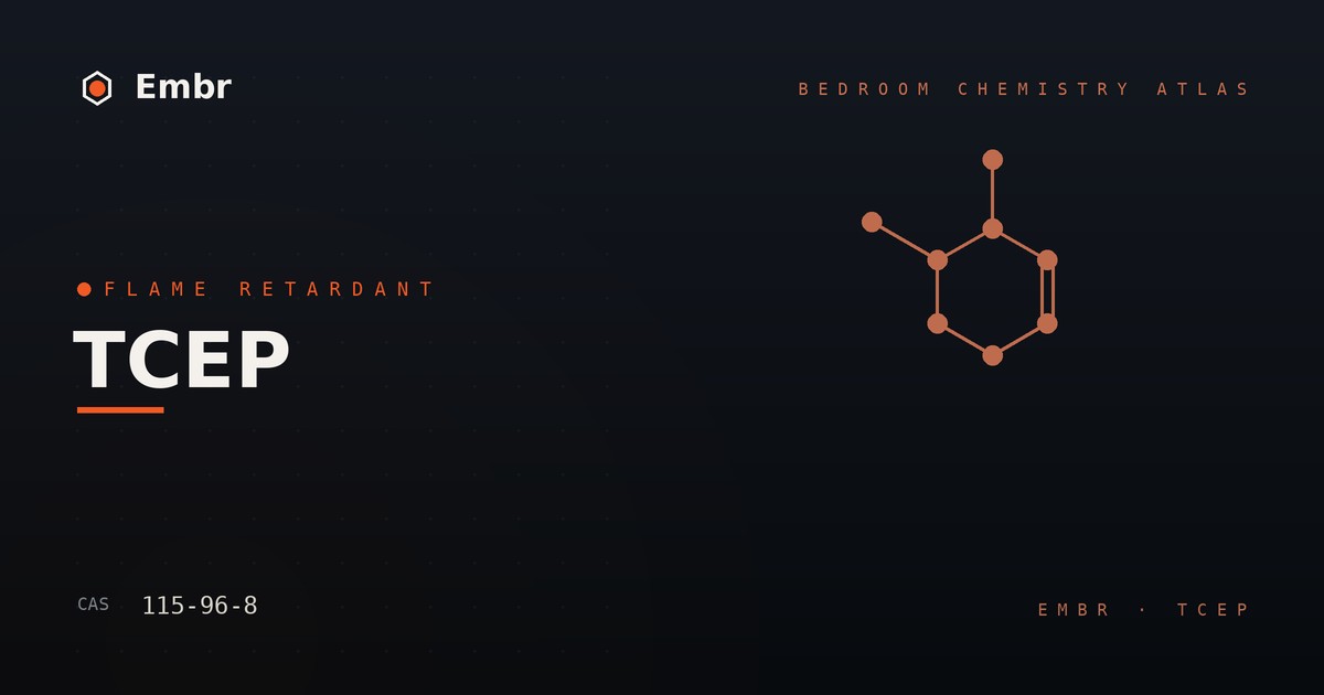 TCEP flame retardant — Embr Bedroom Chemistry Atlas