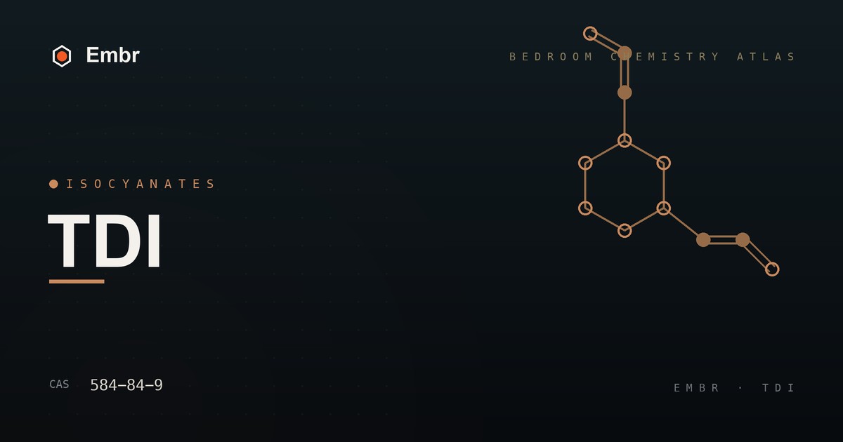 TDI (toluene diisocyanate) — Embr Bedroom Chemistry Atlas